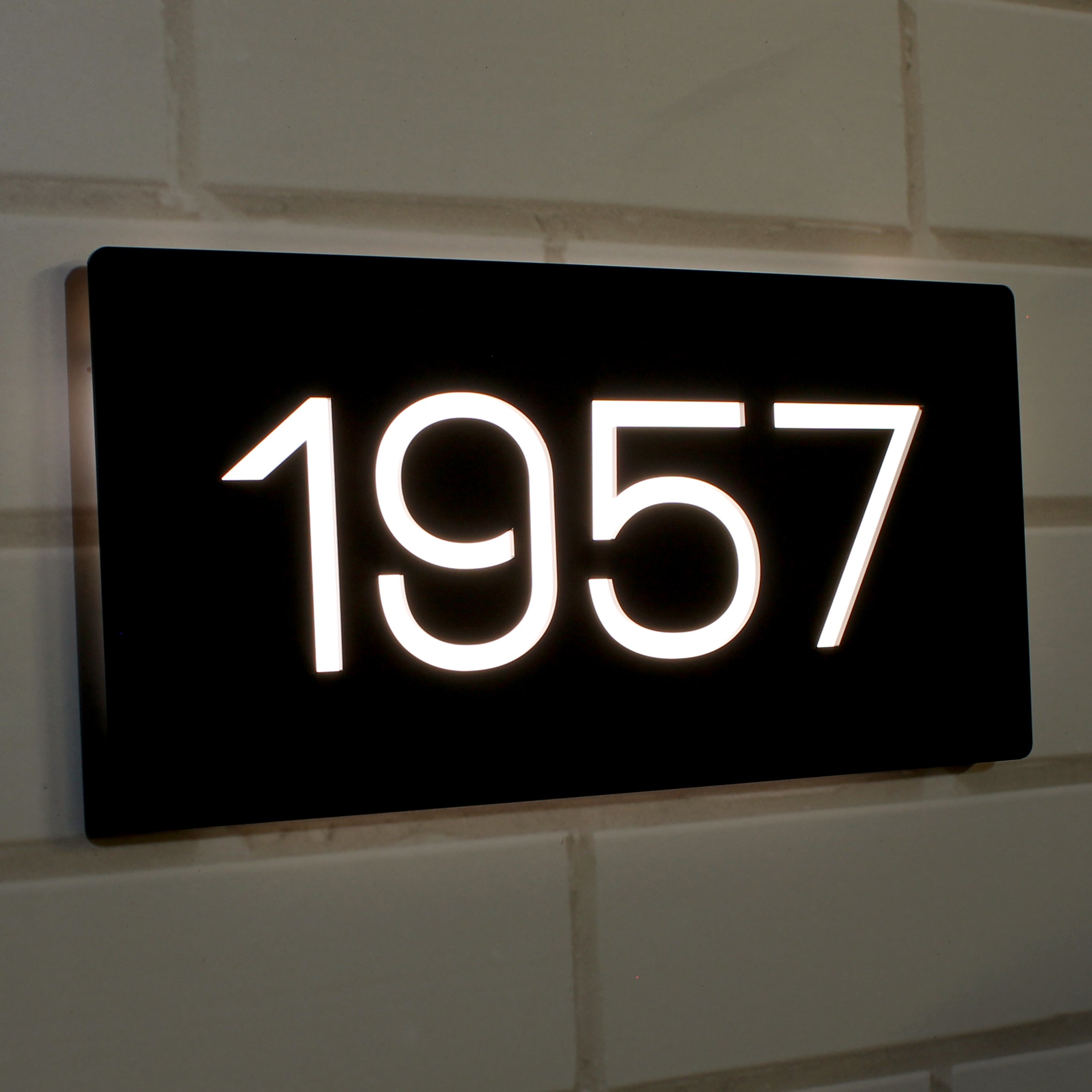 Light Up Illuminated House Sign Number Sign