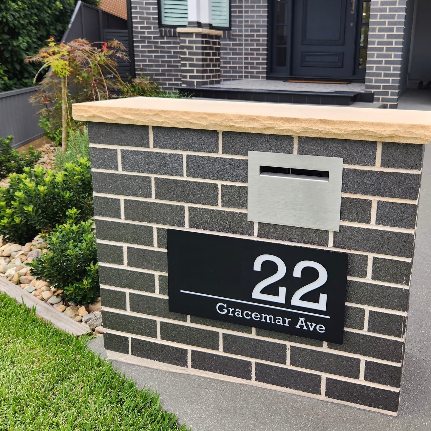 Laser Cut Acrylic House Number Sign. Laserd House Numbers - Style 1