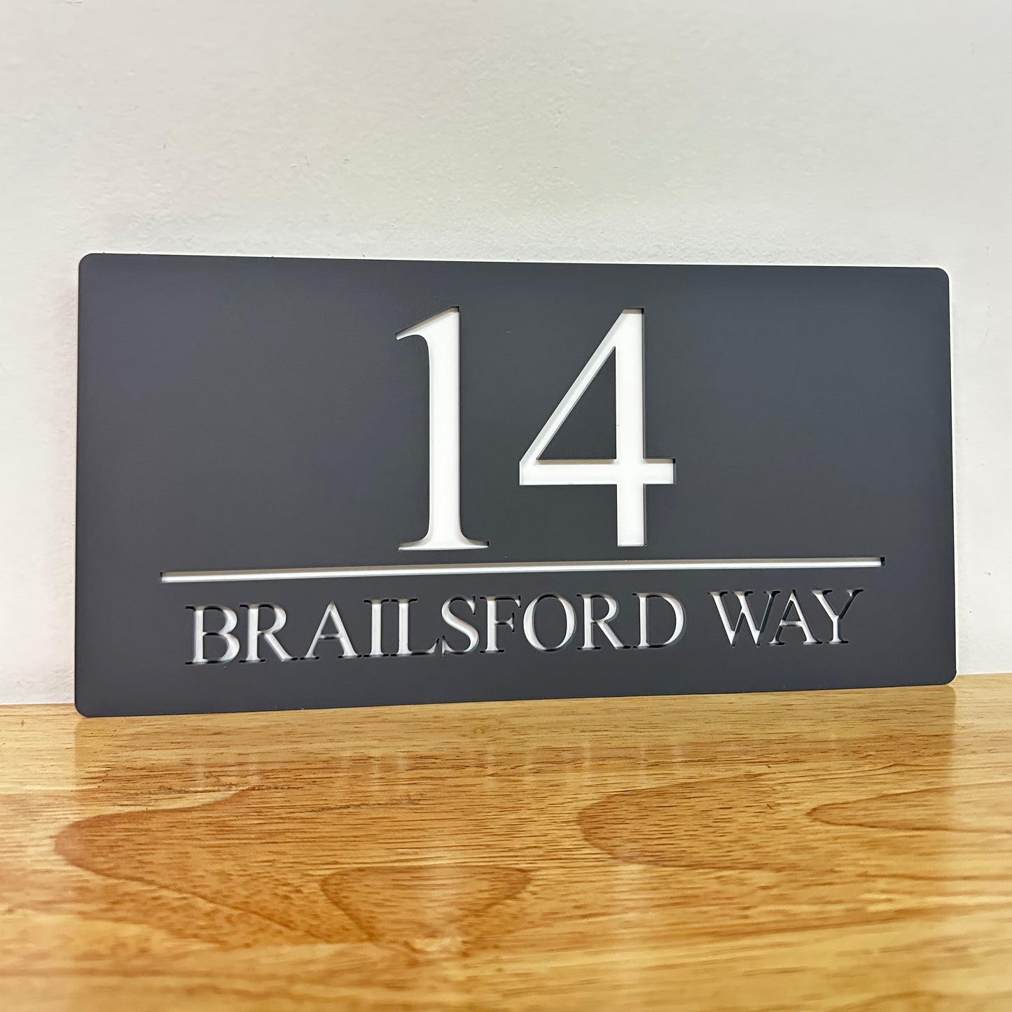 Premium House Number - Landscape - Style 1