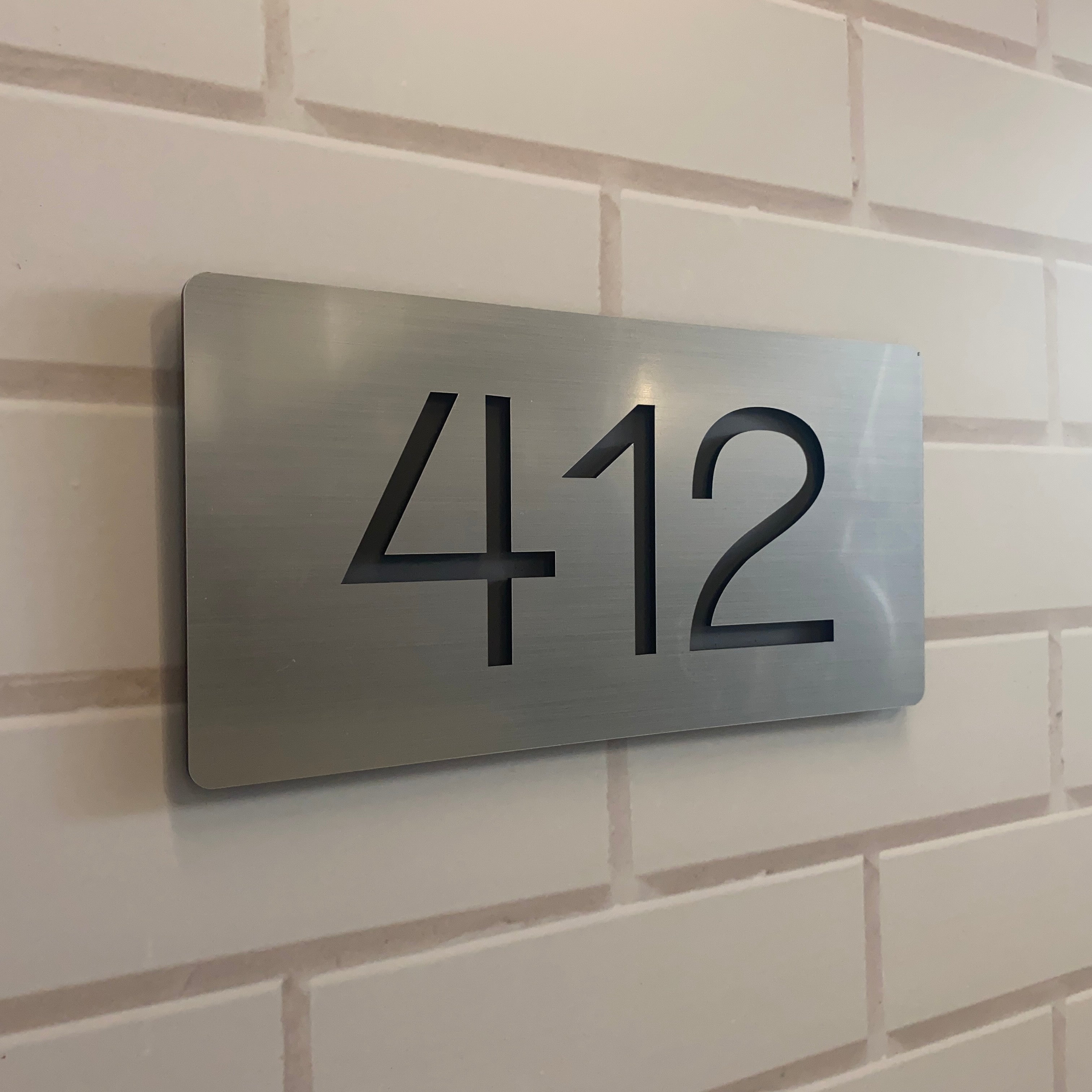 House Number Sign Cut From Acrylic Laserd Bundaberg