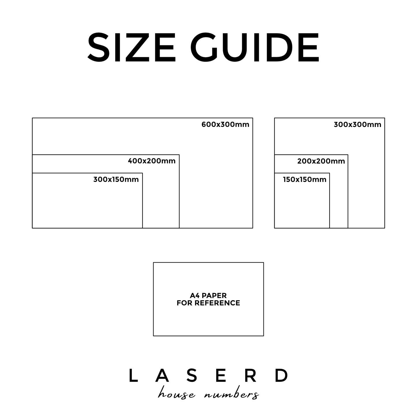 Illuminated LED House Number Sign - Landscape - Style 1