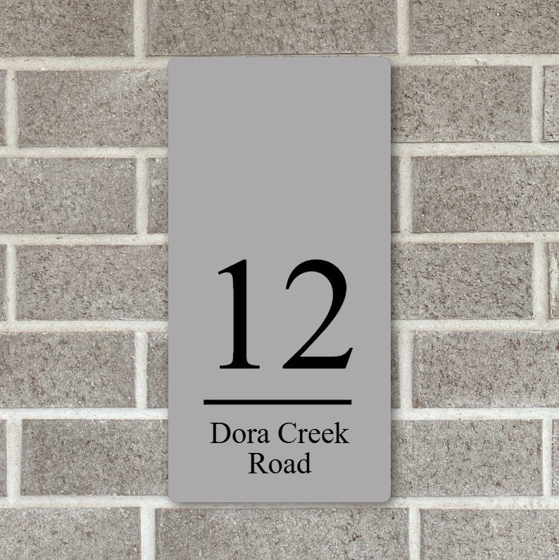 Premium House Number - Portrait - Style 1