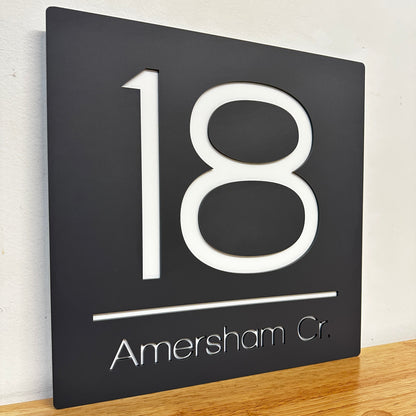 Premium House Number - Square - Style 2