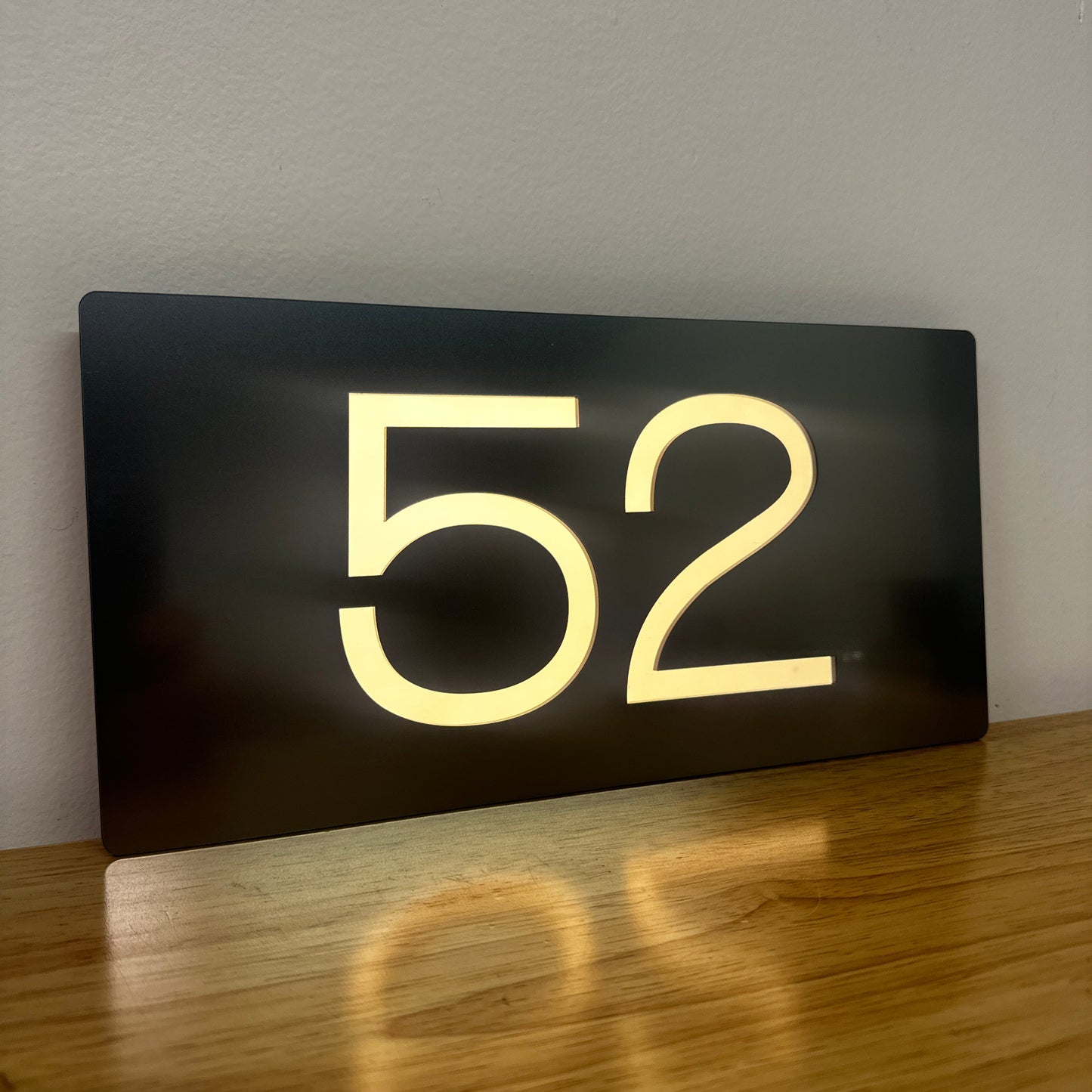 Illuminated House Number - Landscape - Style 3
