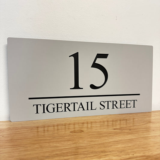 Premium House Number - Landscape - Style 1