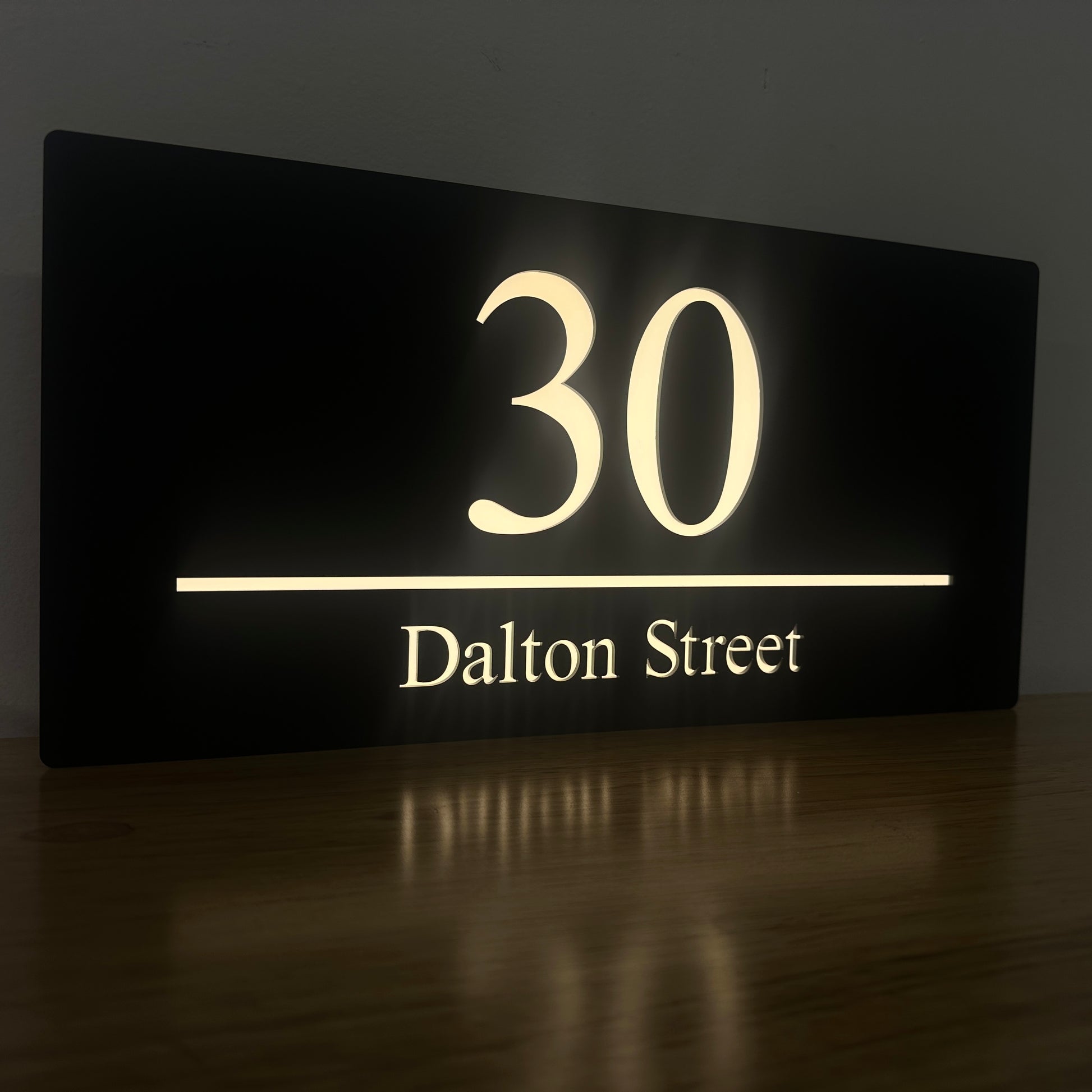 Illuminated LED Light Up House Sign. Made In Australia.