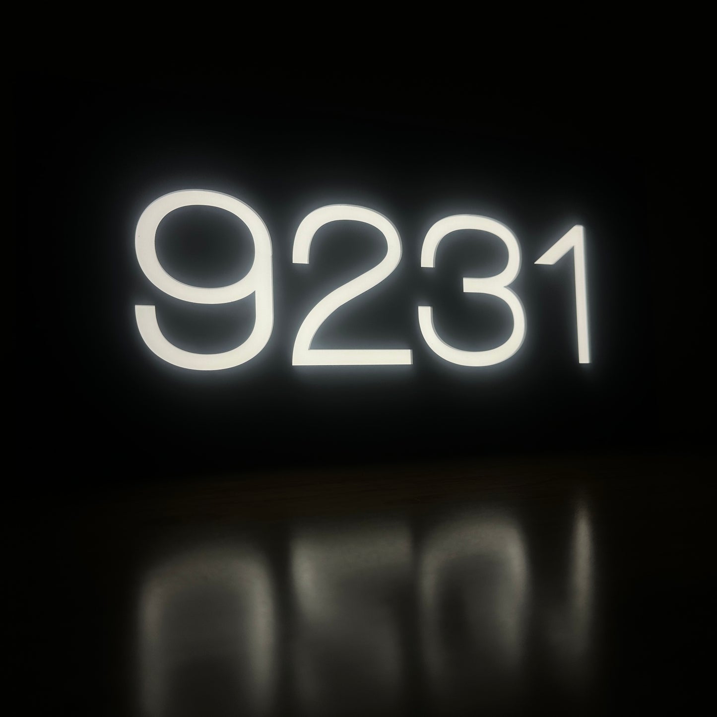 Illuminated House Number - Landscape - Style 3