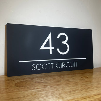 Premium House Number - Landscape - Style 1
