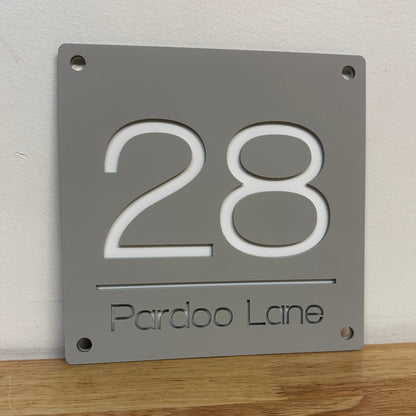 Premium House Number - Square - Style 2