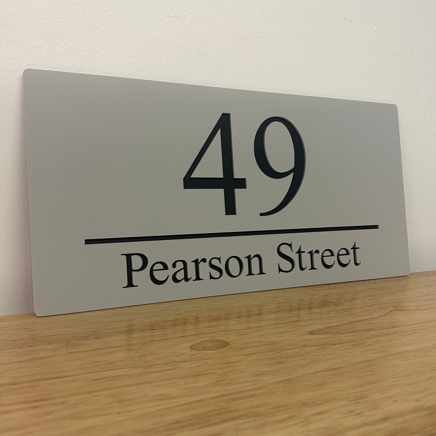 Laser Cut Acrylic House Number Sign. Laserd House Numbers - Style 1. Australian Made. 