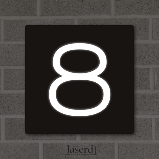 Illuminated House Number - 1 DIGIT