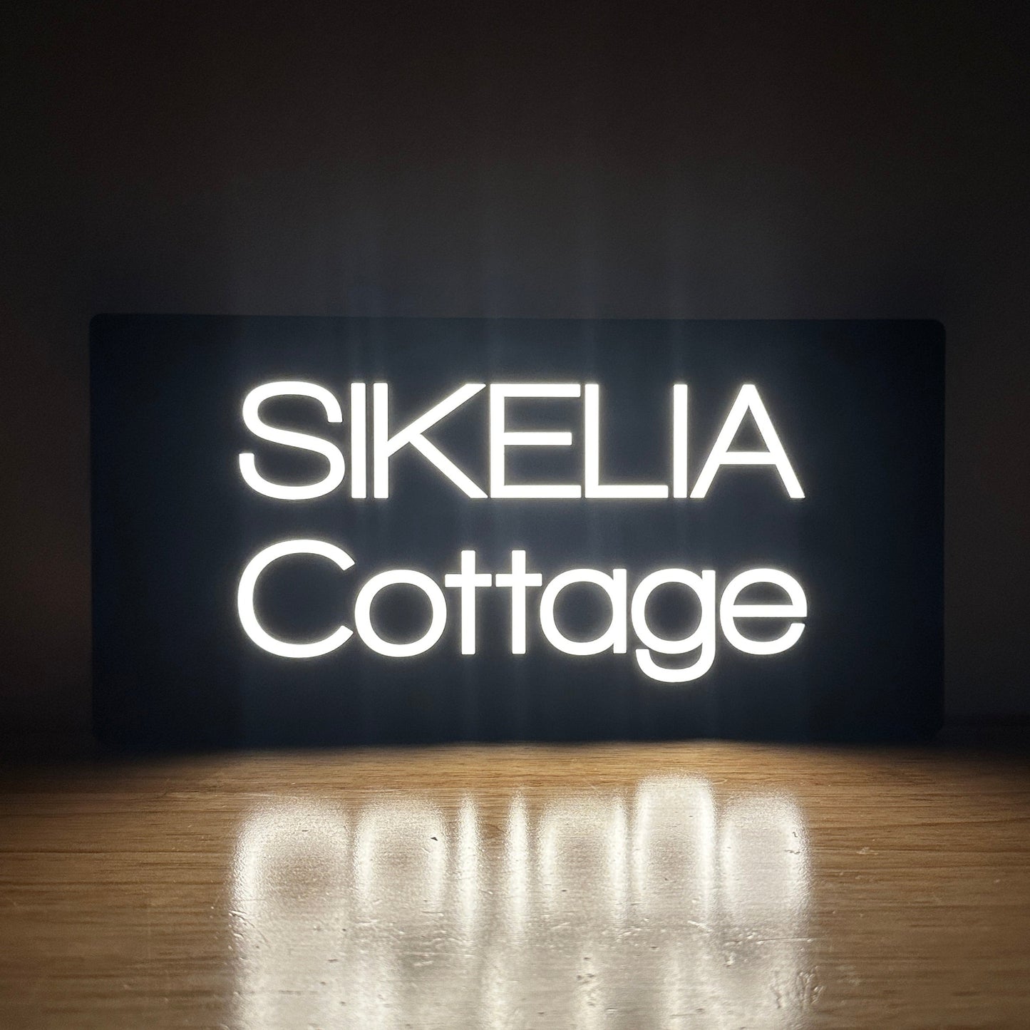 Illuminated LED House Number - Landscape - Style 5