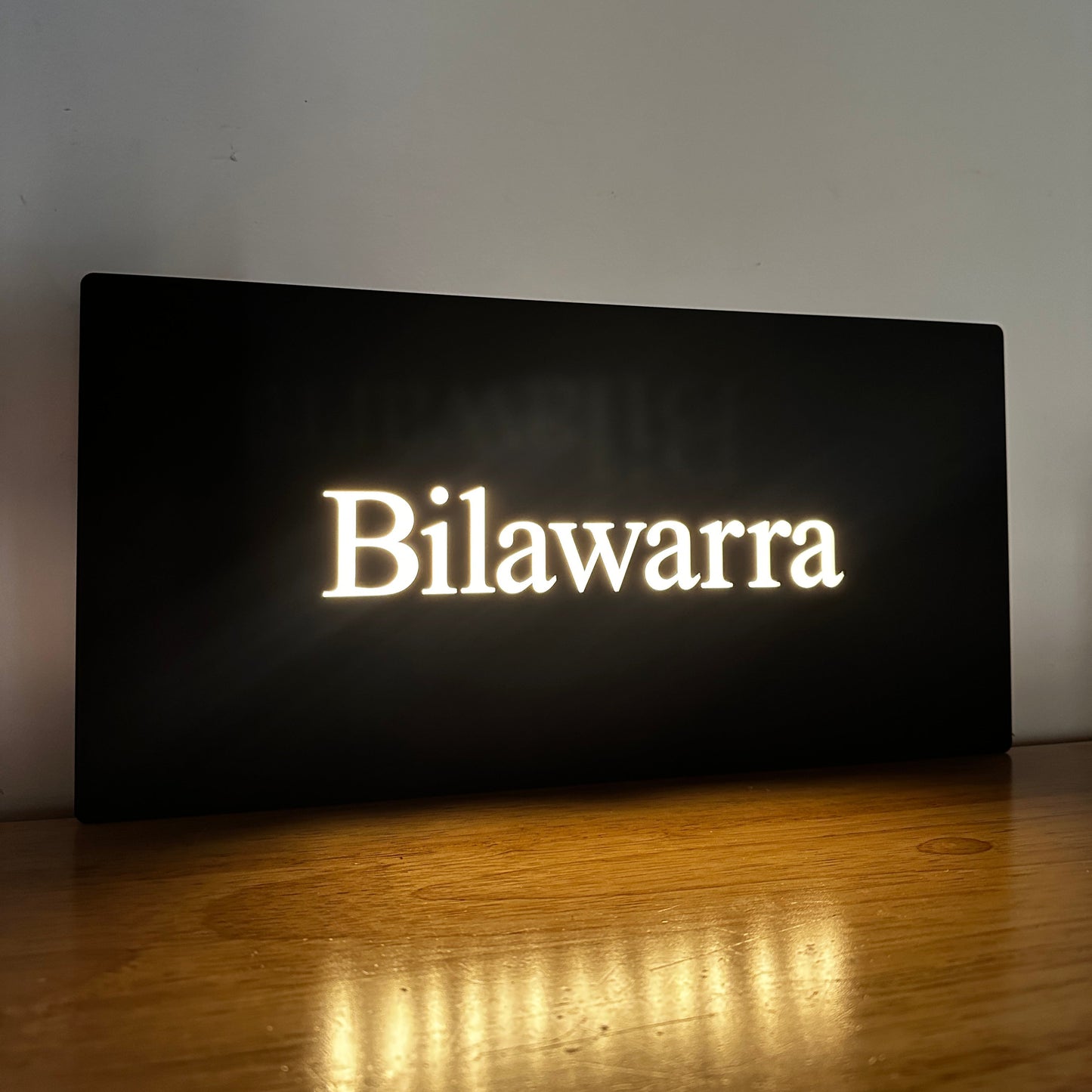 Illuminated LED House Number - Landscape - Style 5