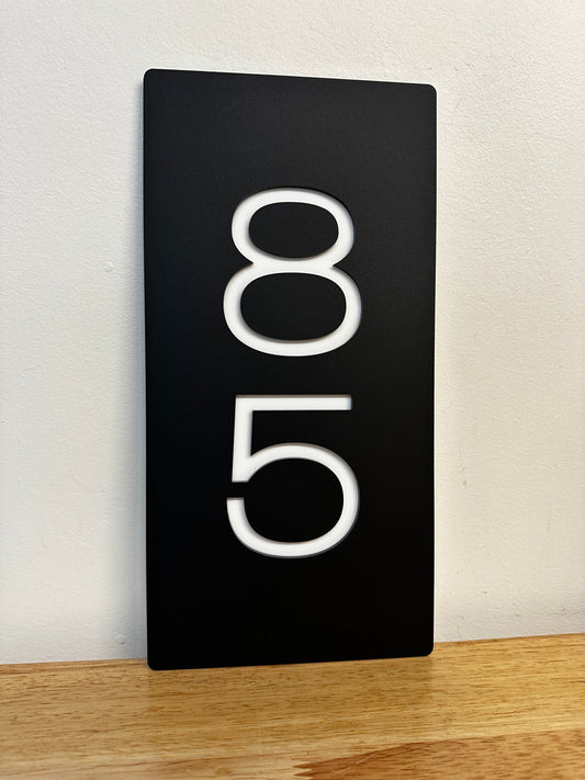 Premium House Number - Portrait - Style 2
