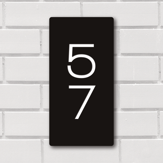 Premium House Number - Portrait - Style 2